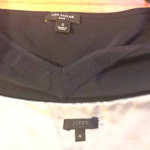 Bundle Ann Taylor and J.Crew Grey Navy Camisoles, EUC, S/4 - Picture 6 of 14